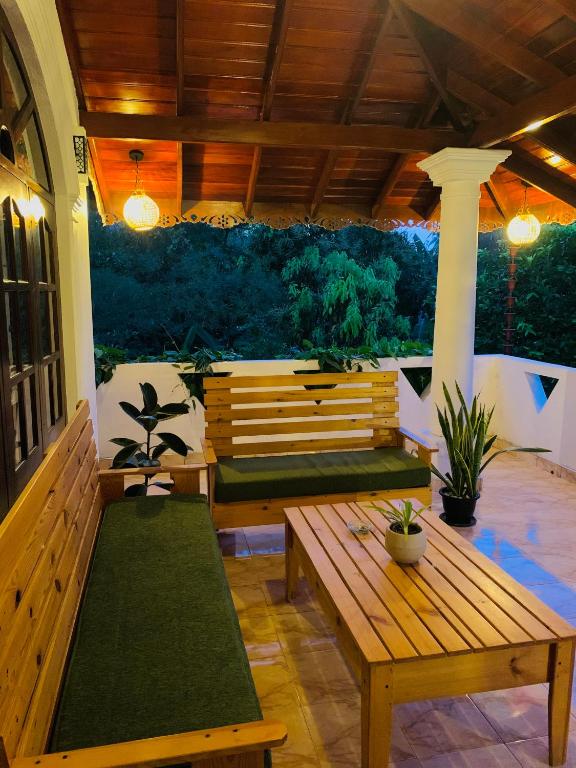Posezení v ubytování Breeze Bay Villa