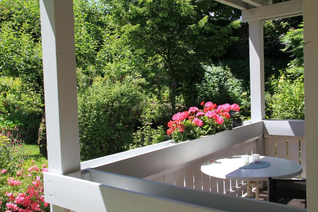Ein Balkon oder eine Terrasse in der Unterkunft Apartment Frida