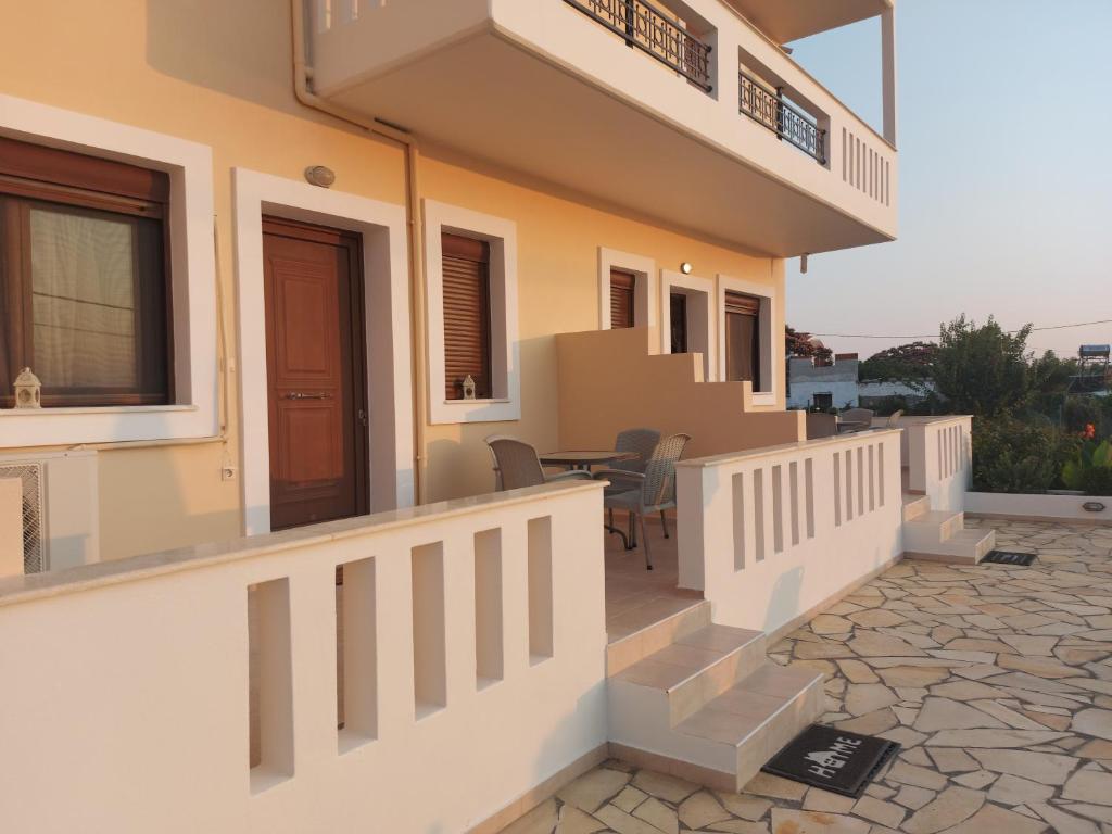 Balkón nebo terasa v ubytování Aktaion Apartments