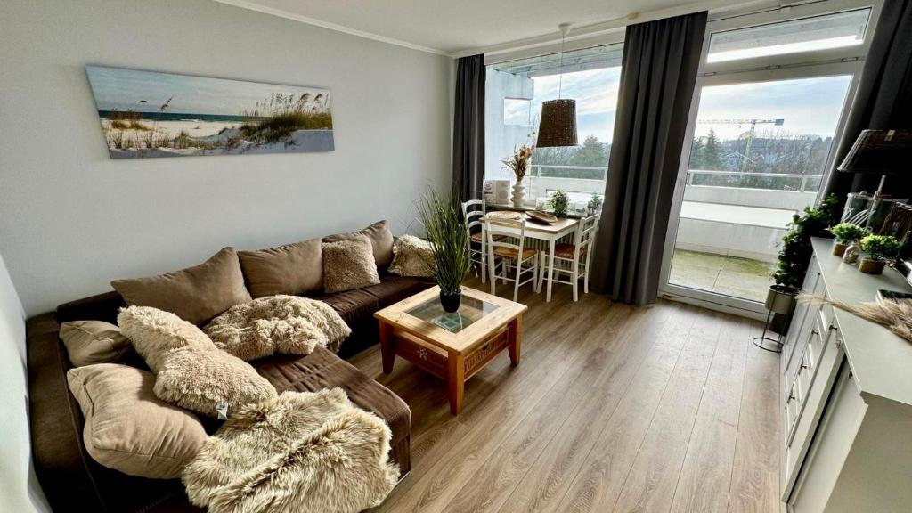 Posezení v ubytování Driftberg 42 Seeluft - Haus A Wohnung 42