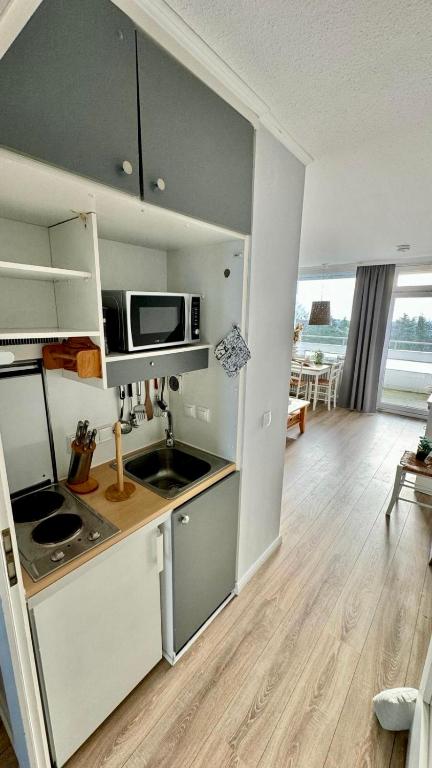 Kuchyň nebo kuchyňský kout v ubytování Driftberg 42 Seeluft - Haus A Wohnung 42