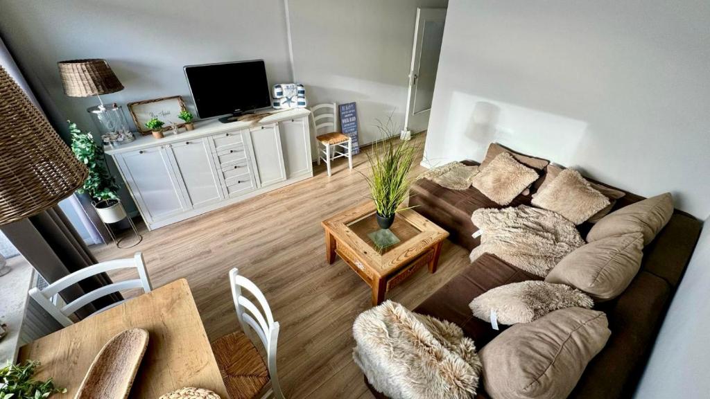 Posezení v ubytování Driftberg 42 Seeluft - Haus A Wohnung 42