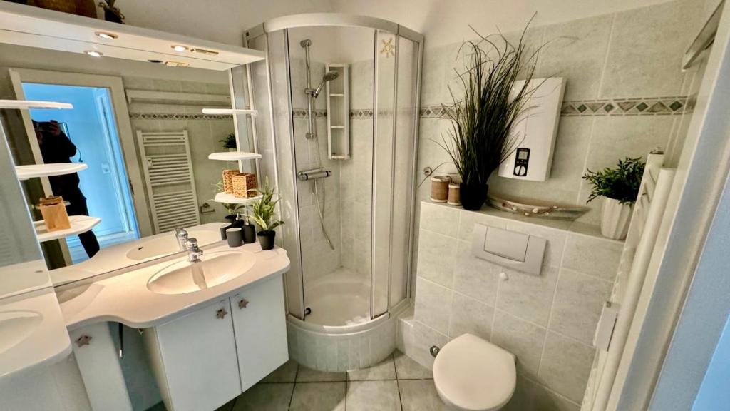 Koupelna v ubytování Driftberg 42 Seeluft - Haus A Wohnung 42