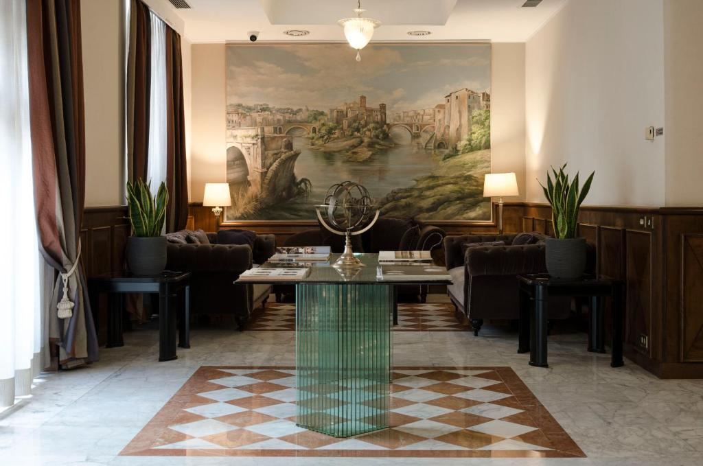 Posezení v ubytování Hotel Traiano