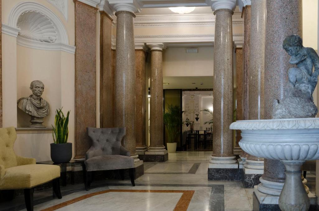 Posezení v ubytování Hotel Traiano