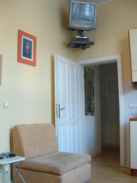 TV a/nebo společenská místnost v ubytování Nice Apartments Prague