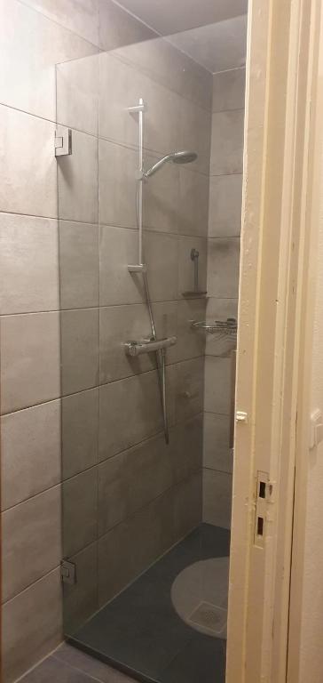 Koupelna v ubytování Hotel Orion