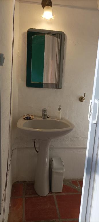 Koupelna v ubytování Hostal Pino Alto