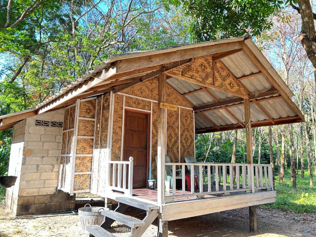 a tiny house being constructed in the woods at Sofee Homestay(Bulone Island),Thailand in Ko Bulon Le