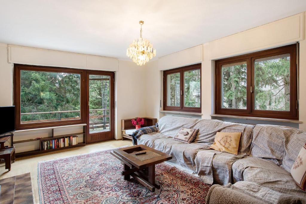 Posezení v ubytování Maison La Truite