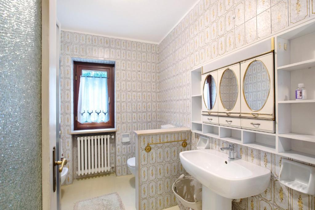 Koupelna v ubytování Maison La Truite