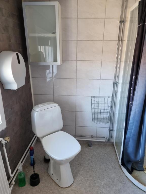Koupelna v ubytování Torsby Vandrarhem