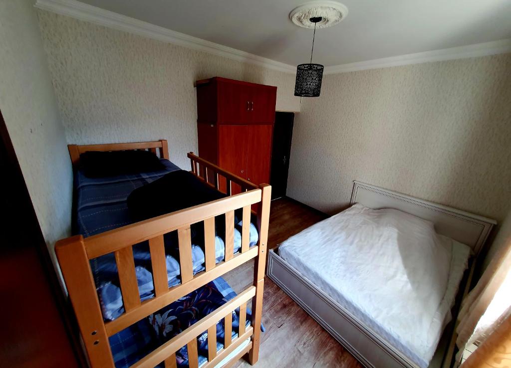 Postel nebo postele na pokoji v ubytování Good night