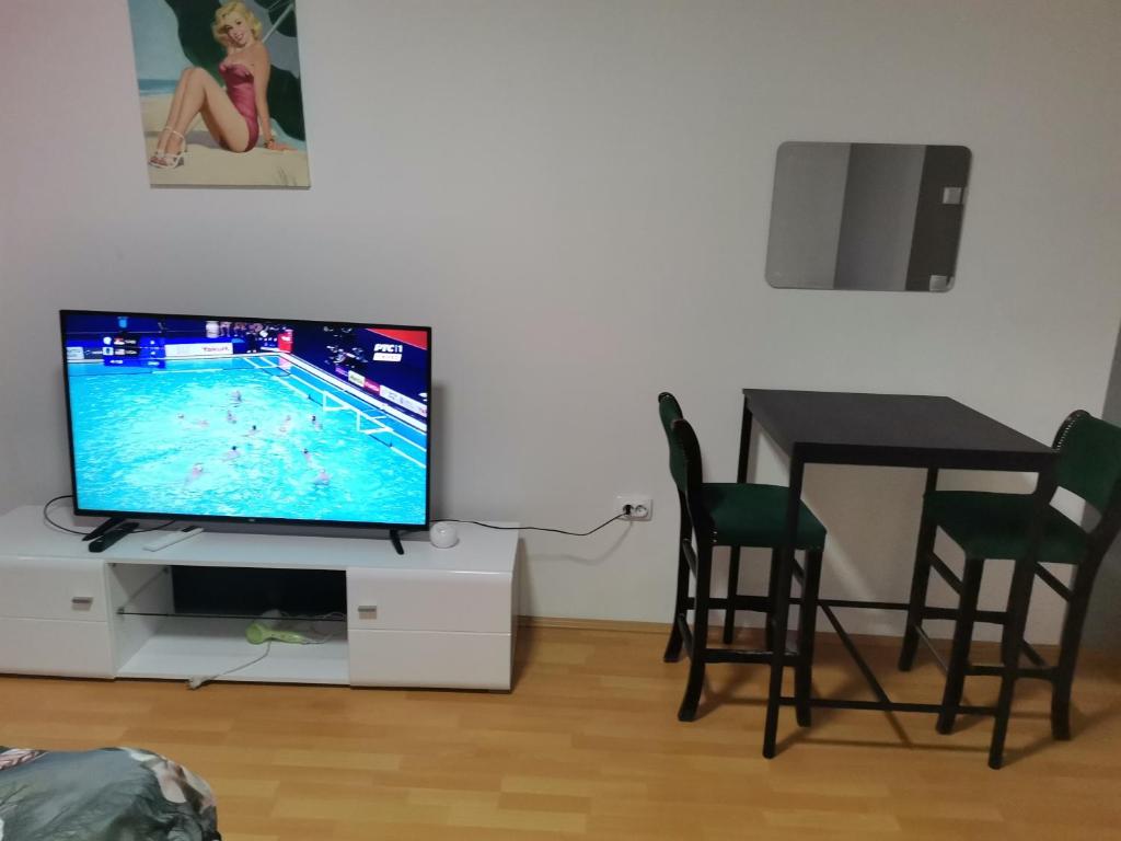 TV a/nebo společenská místnost v ubytování ViP ROOMS PRENOCISTE 026