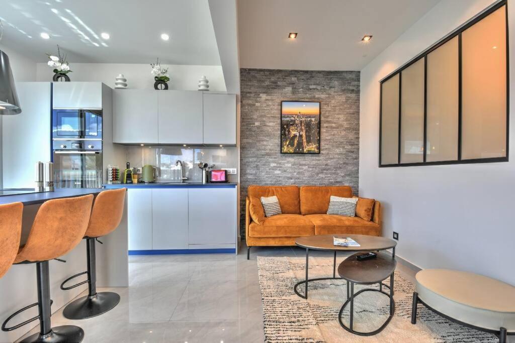 Kuchyň nebo kuchyňský kout v ubytování Appartement TalyJay