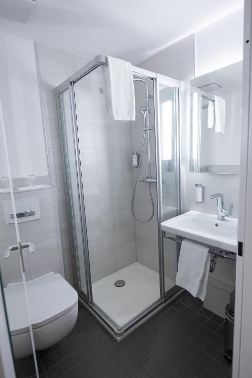 Koupelna v ubytování Hotel Haus Delecke