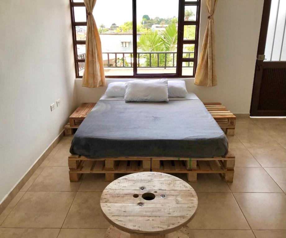Voodi või voodid majutusasutuse Nature Hostel Salento toas