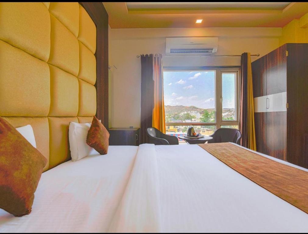 Postel nebo postele na pokoji v ubytování Mangal Hotel & Resorts Pool