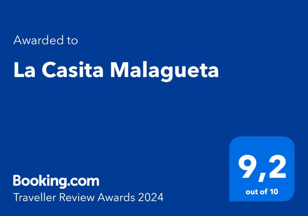 Certifikát, ocenenie alebo iný dokument vystavený v ubytovaní La Casita Malagueta