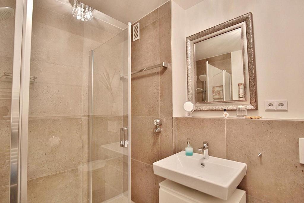Koupelna v ubytování Am Kardohr 3 Am Kardohr 3 Beachway Appartement 12
