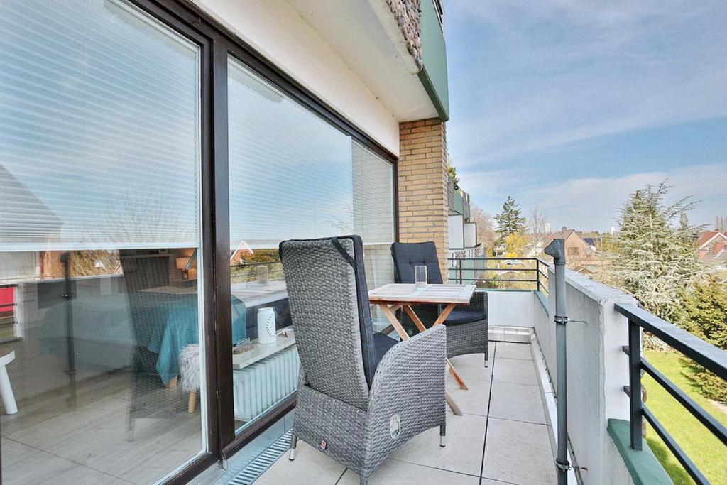 Balkón nebo terasa v ubytování Am Kardohr 3 Am Kardohr 3 Beachway Appartement 12