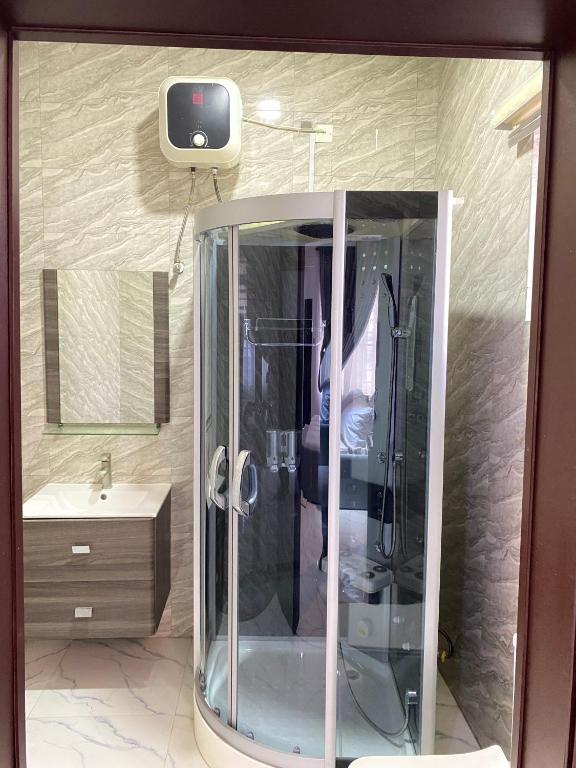 Koupelna v ubytování Luxe Haven Lekki