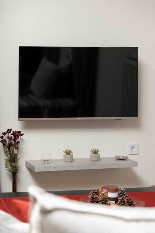 TV a/nebo společenská místnost v ubytování Starfish Complex