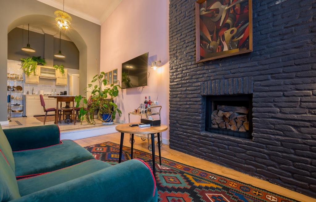 Posezení v ubytování Communal Hotel Sololaki