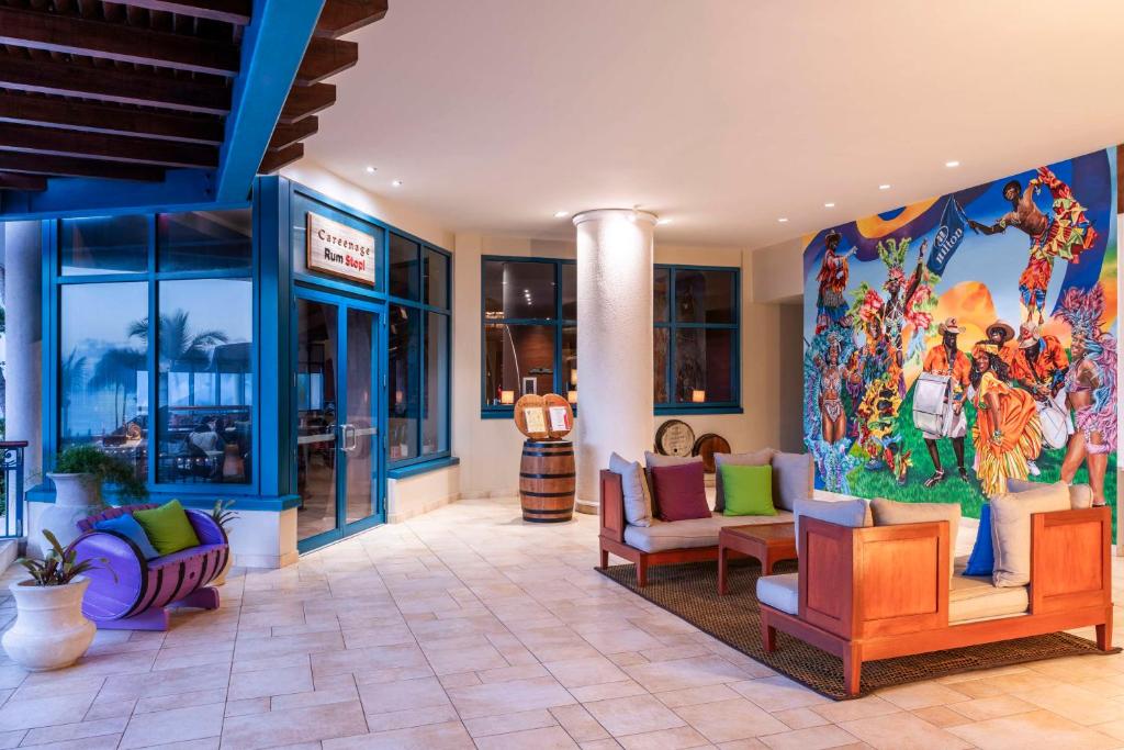 Posezení v ubytování Hilton Barbados Resort