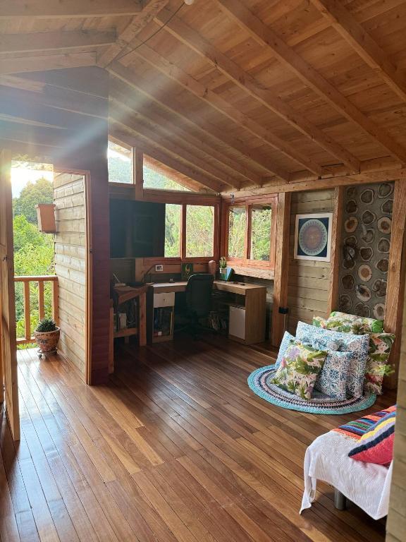 Kuchyň nebo kuchyňský kout v ubytování Beehouse Arví Cabaña