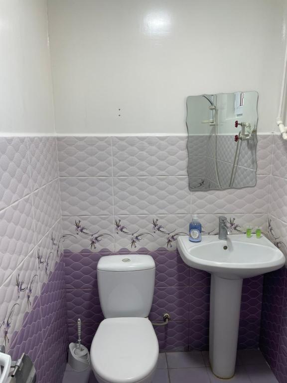 Koupelna v ubytování Zangu Hotel