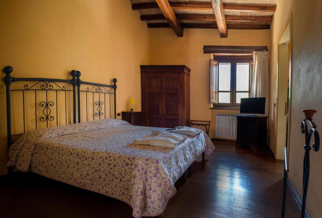 Posteľ alebo postele v izbe v ubytovaní Agriturismo Casale nel Parco dei Monti Sibillini