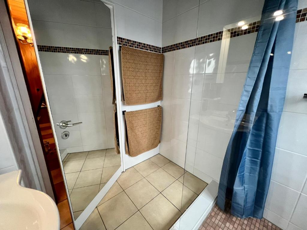 Koupelna v ubytování Hessestub mit Sauna