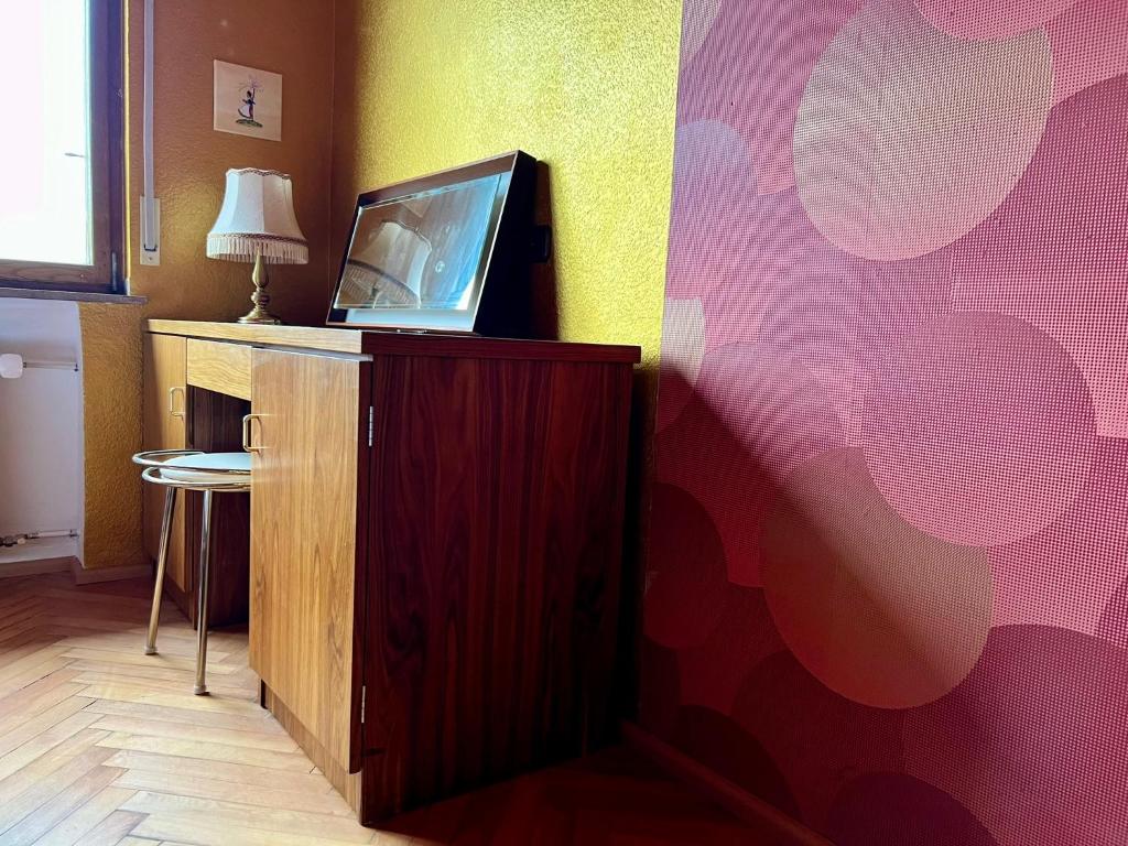 TV a/nebo společenská místnost v ubytování Hessestub mit Sauna