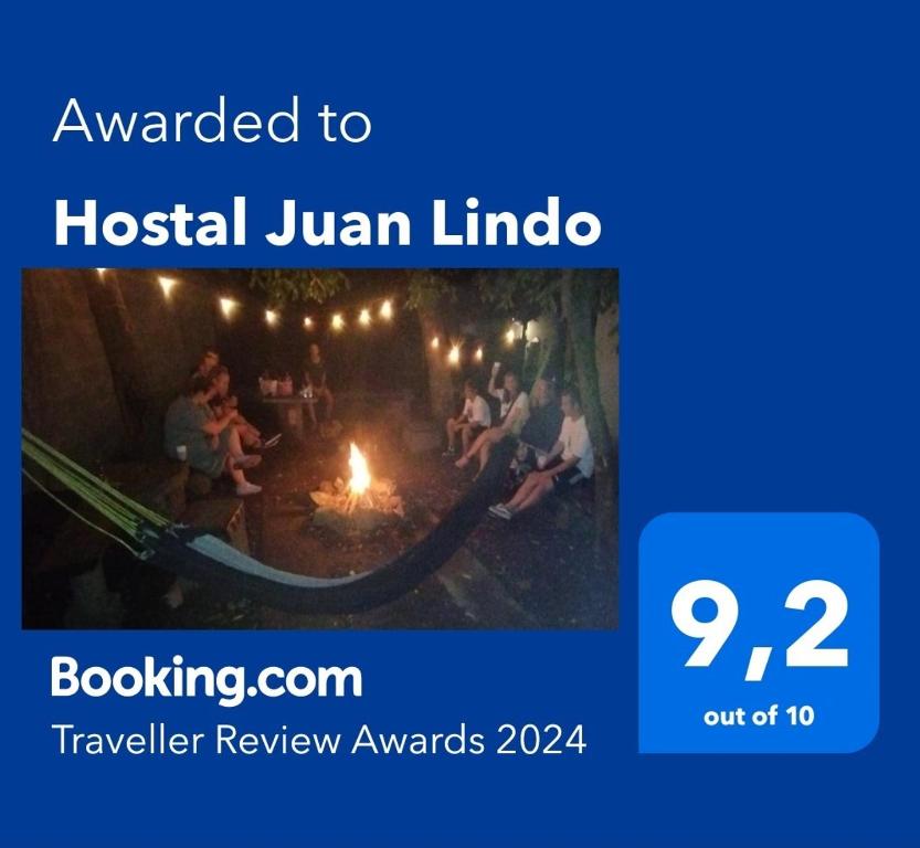 a screenshot of a page of a booking review emailed to hospital jumeirah at Hostal Juan Lindo in San Pedro Sula