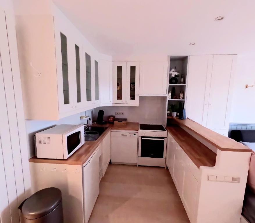 Kuchyň nebo kuchyňský kout v ubytování Skyline suite 2