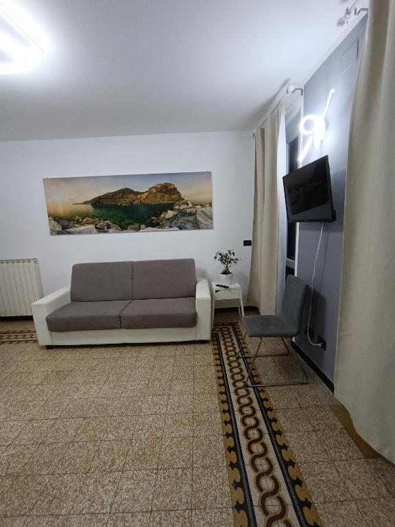 TV a/nebo společenská místnost v ubytování Ines Apartment