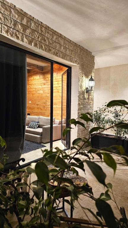 Postel nebo postele na pokoji v ubytování Bio et Bois -Luxury Bio Farm-