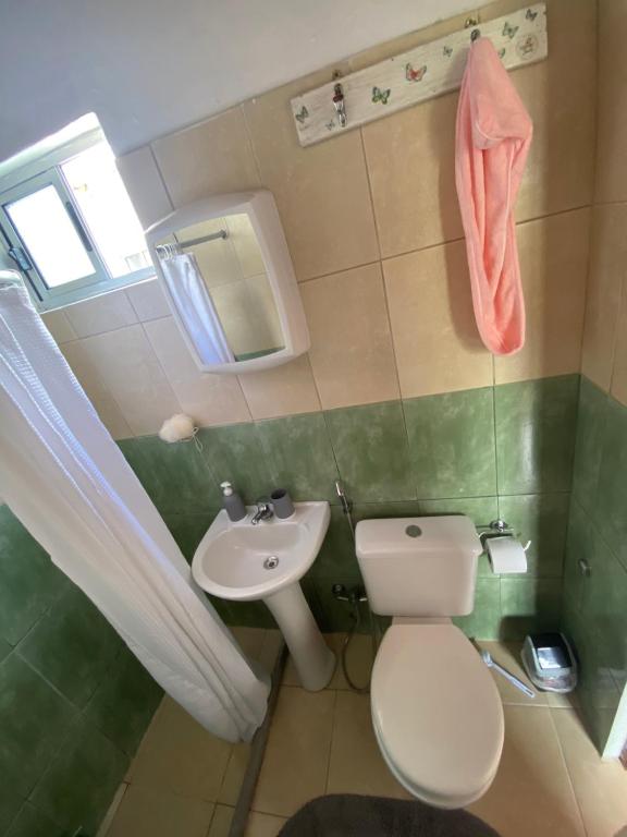 Koupelna v ubytování Habitación Juspe