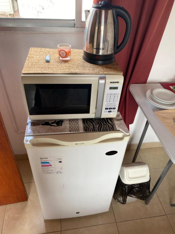 Kuchyň nebo kuchyňský kout v ubytování Habitación Juspe