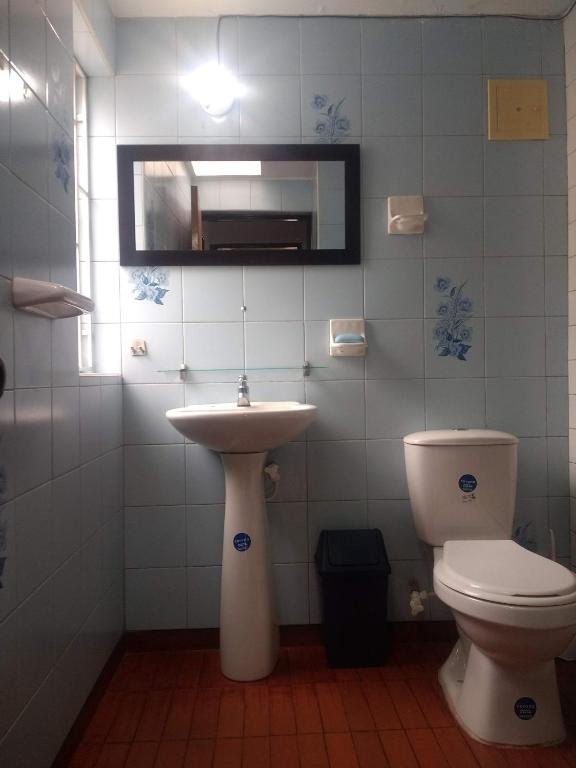 Koupelna v ubytování Hostal Norma101