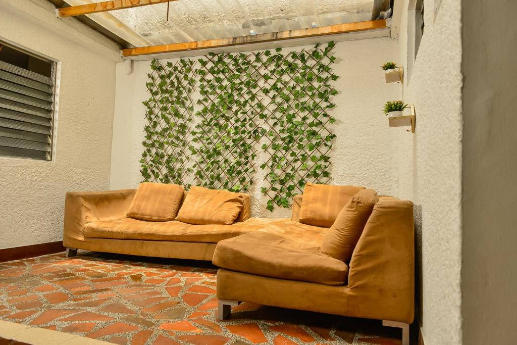 Posezení v ubytování hostal casa prado in