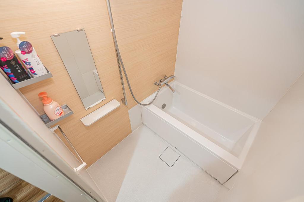 Koupelna v ubytování Sakura Suite 404