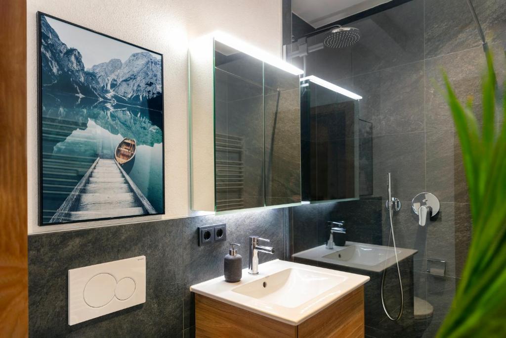 Koupelna v ubytování Alpine Suite Seefeld