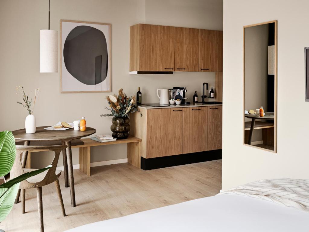 Köök või kööginurk majutusasutuses Aura Apartment Hotel