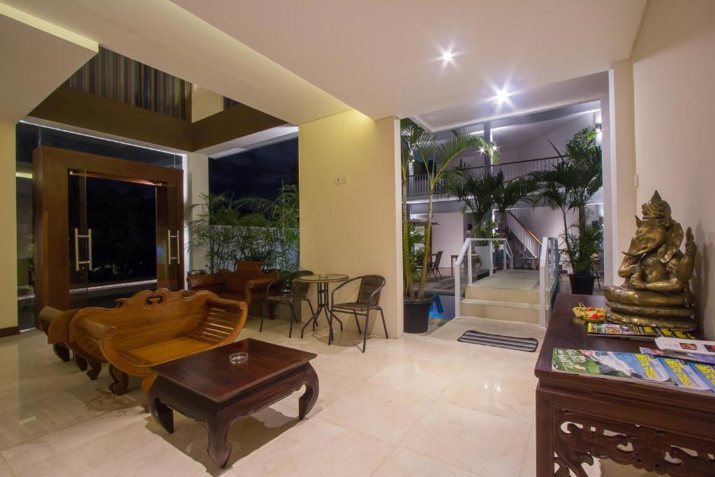 Posezení v ubytování M Suite Bali