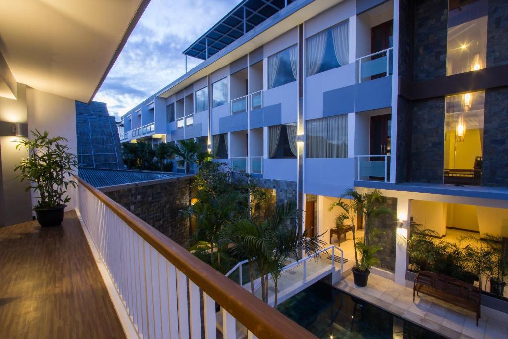 Balkón nebo terasa v ubytování M Suite Bali