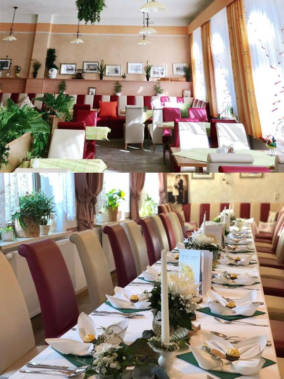 Posezení v ubytování Traditionsgasthaus Goldener Löwe Riesa Restaurant & Pension