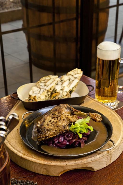 Nápoje v ubytování Pivovar Hotel Na Rychtě
