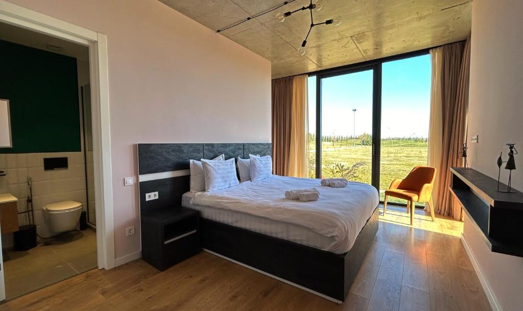 Postel nebo postele na pokoji v ubytování Villa N40